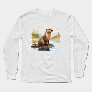 River Otter Long Sleeve T-Shirt